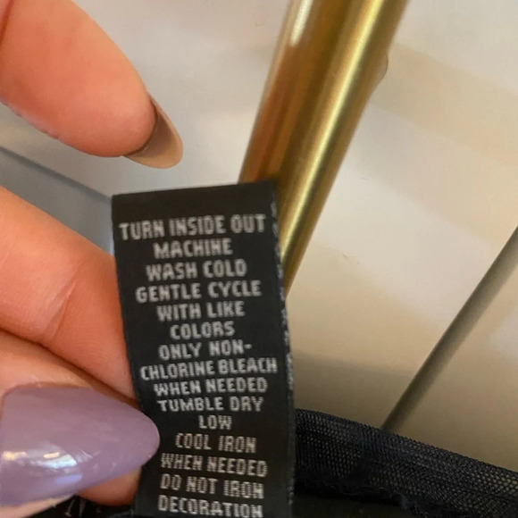 INC international concepts Y2k blue floral sheer mesh embroidered top - Picture 8 of 8